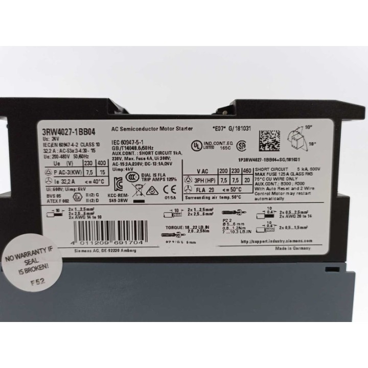 SIEMENS 3RW4027-1BB04