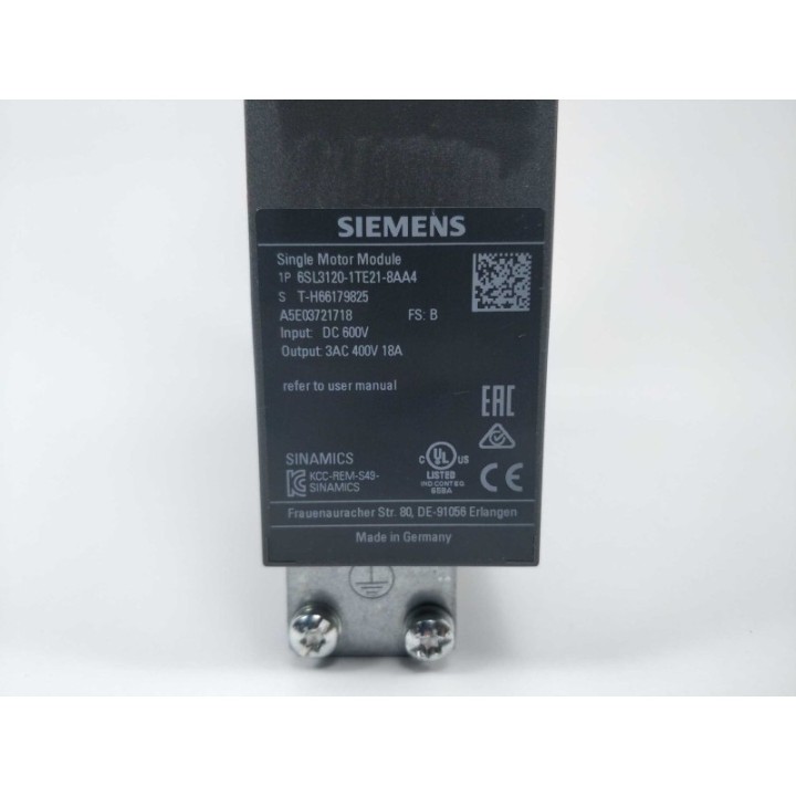 SIEMENS 6SL3120-1TE21-8AA4