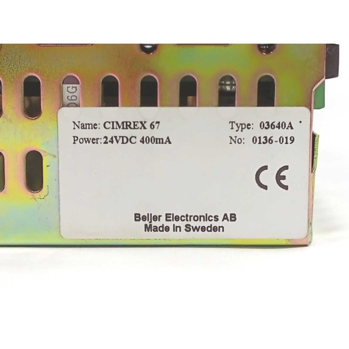 BEIJER ELECTRONICS CIMREX 67