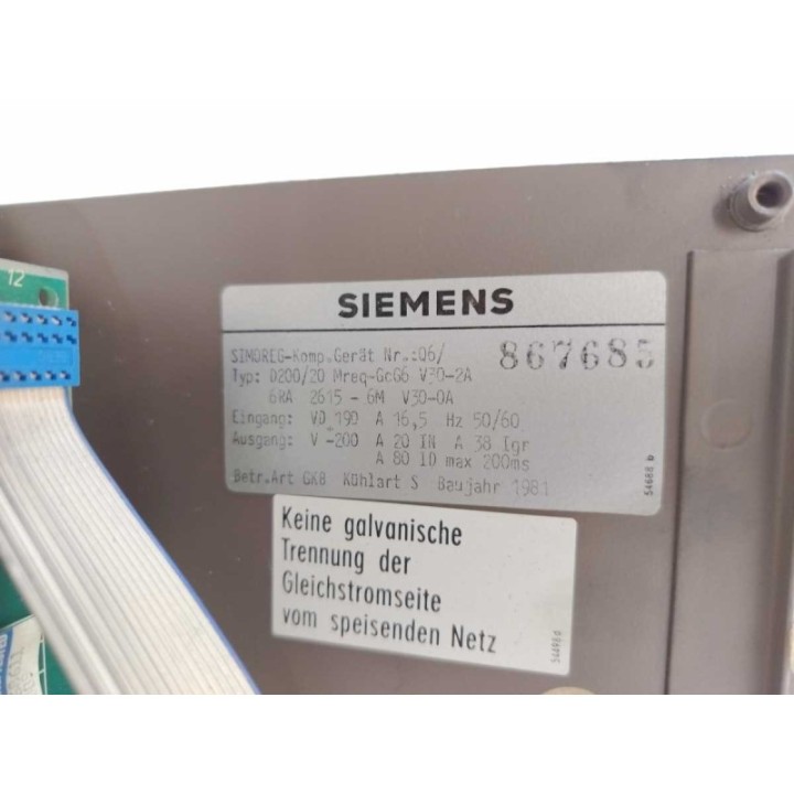 Siemens 6RA2615-6MV30-0A