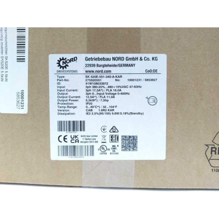 NORDAC SK700E-551-340-A-KAR