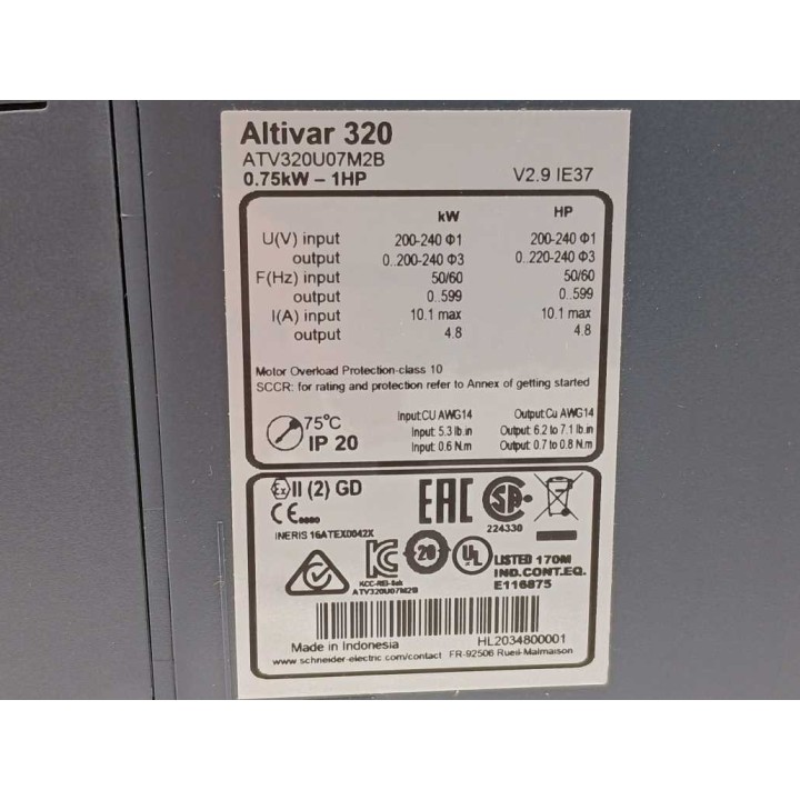 Schneider Electric ATV320U07M2B