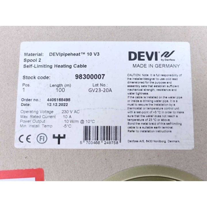 Danfoss   Devi 98300007