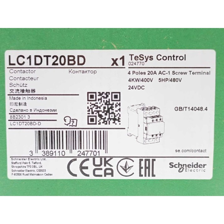 SCHNEIDER ELECTRIC LC1DT20BD
