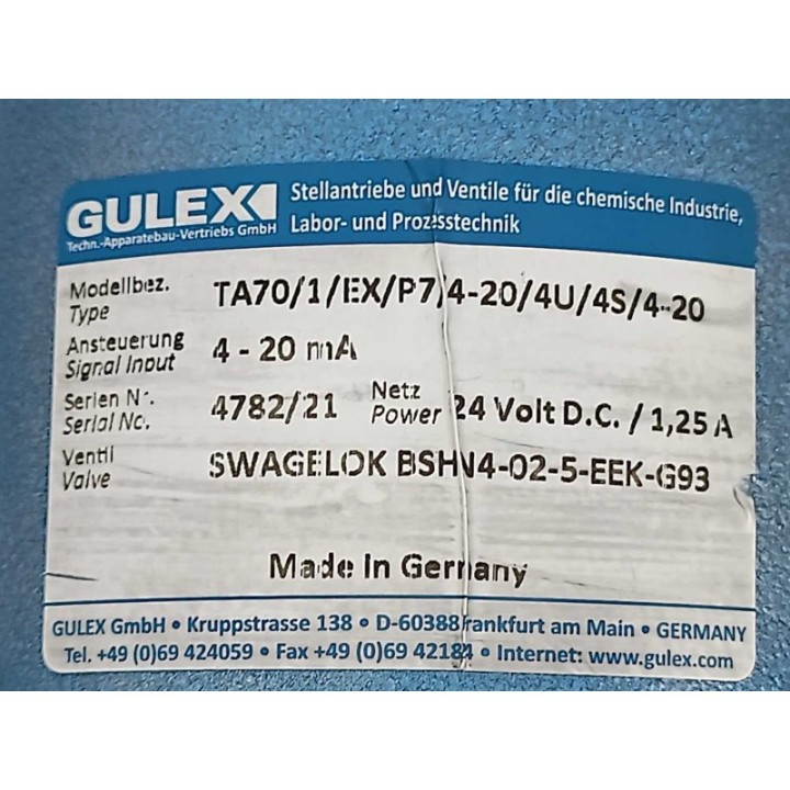 Gulex TA70 1 EX P7 4-20 4U 4S 4-20