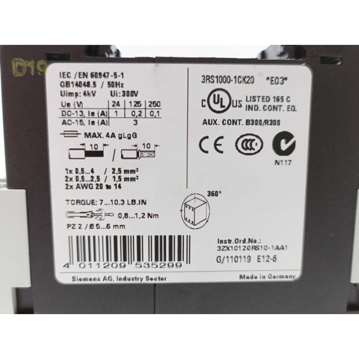 Siemens 3RS1000-1CK20