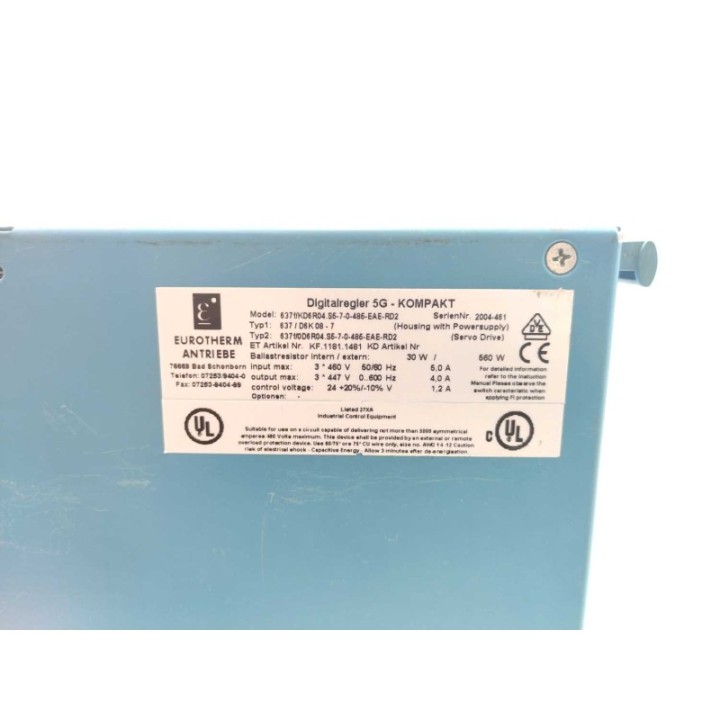 Eurotherm 637f KD6R04.S5-7-0-485-EAE-RD2