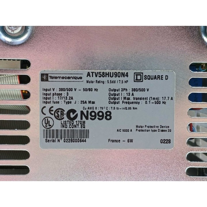 TELEMECANIQUE ATV58HU90N4