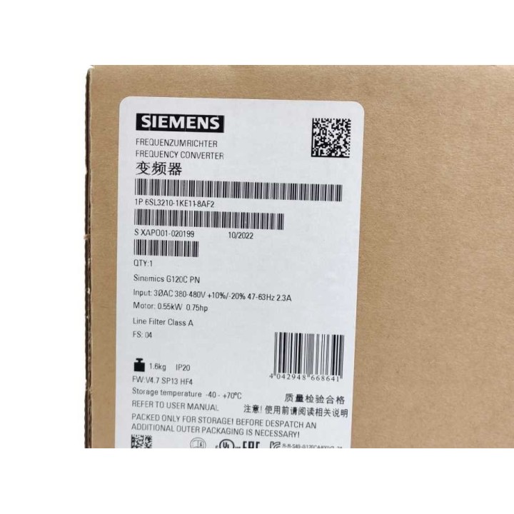 SIEMENS Siemens Sinamics G120C 6SL3210-1KE11-8AF2