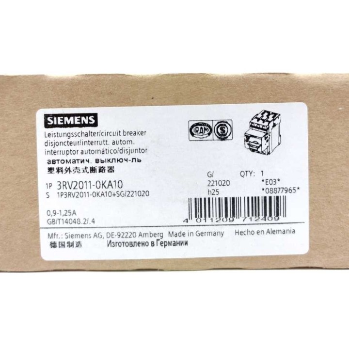 Siemens 3RV2011-0KA10