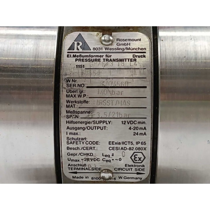 Rosemount 1151GP7E73 I8 L4
