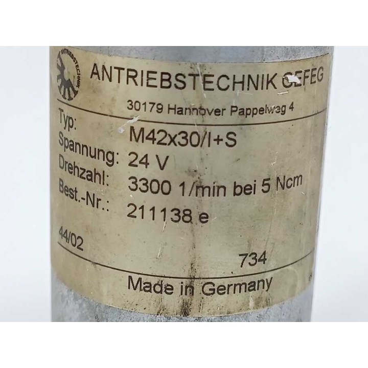 Gefeg Antriebstechnik M42x30 I+S