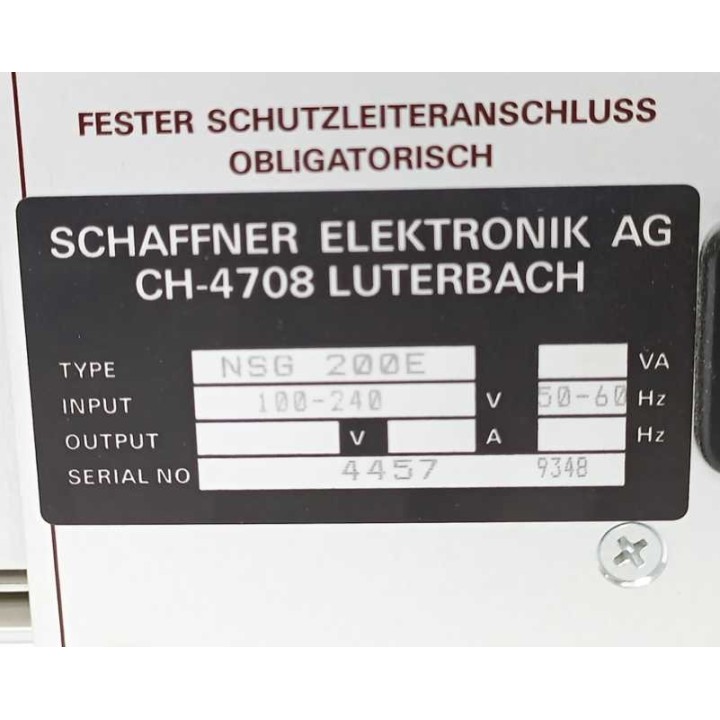 SCHAFFNER NSG 200E