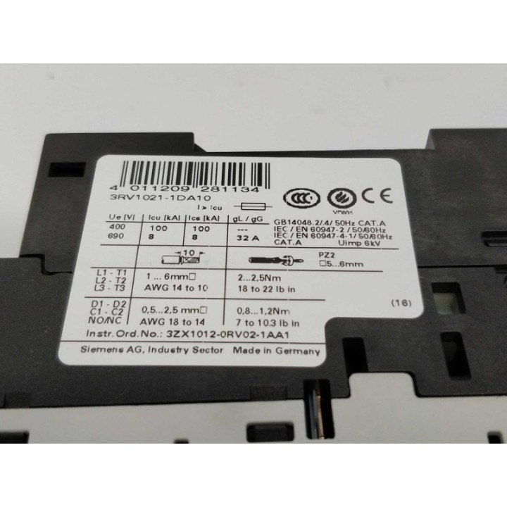 SIEMENS 3RV1021-1DA10