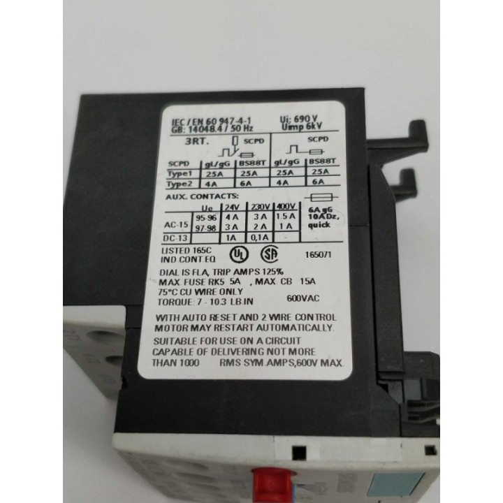 SIEMENS 3RU1116-0KB0