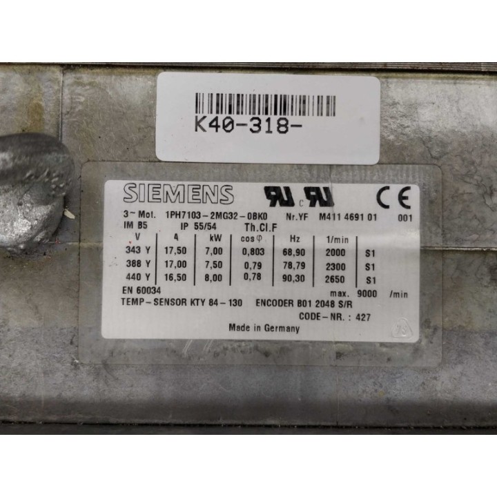 SIEMENS 1PH7103-2MG32-0BK0