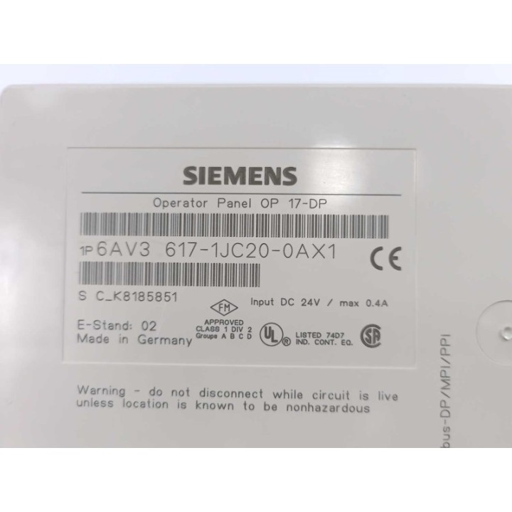 Siemens 6AV3617-1JC20-0AX1