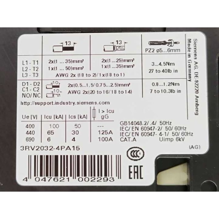 Siemens 3RV2032-4PA15