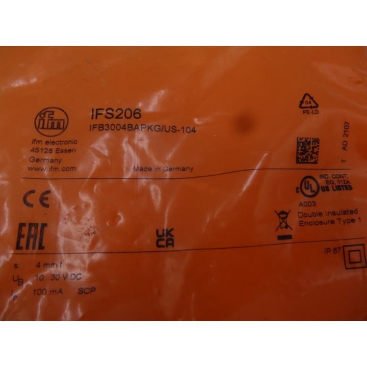 IFM IFM Electronic IFS206 IFB3004BAPKG US-104