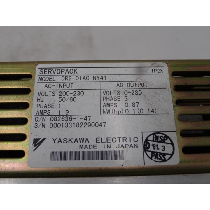 Yaskawa Electric Yaskawa DR2-01AC-NY41 Servopack