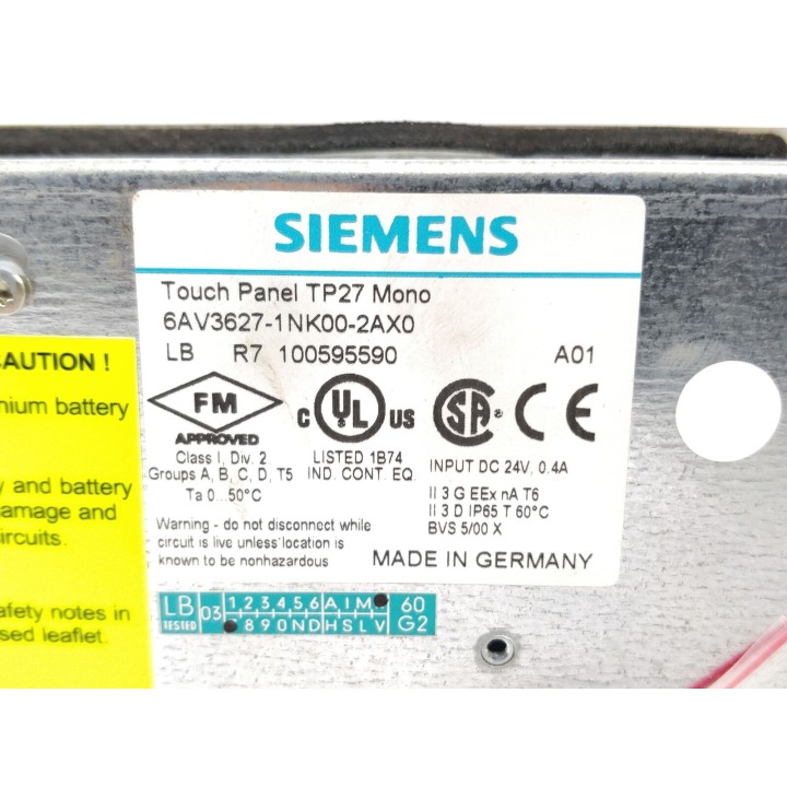 SIEMENS 6AV3627-1NK00-2AX0