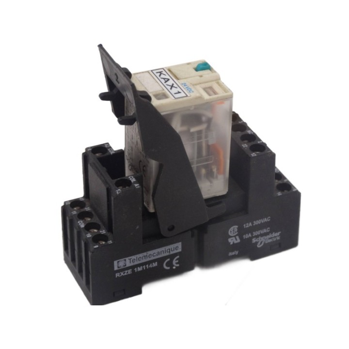 SCHNEIDER ELECTRIC  Schneider Electric RXM4AB1BD + gniazdo RXZE1M114M