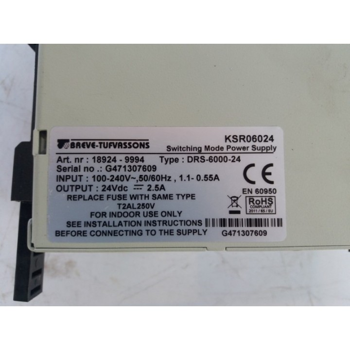 BREVE BREVE-TUFVASSONS KSR06024 Type: DRS-6000-24