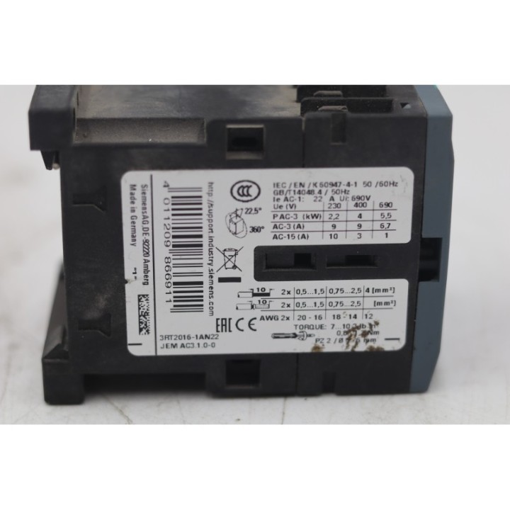 SIEMENS Siemens SIRIUS 3RT2016-1AN22