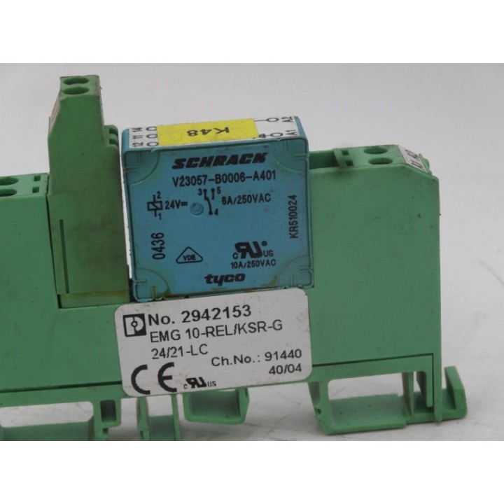 SCHRACK Schrack V23057-B0006-A401 + gniazdo EMG10-REL KSR-G