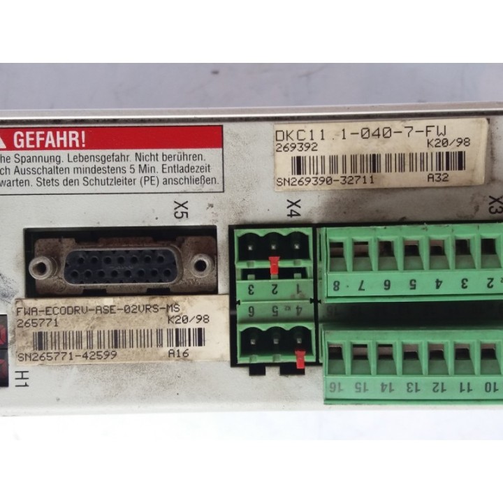 BOSCH REXROTH Indramat Bosch Rexroth Ecodrive DKC11.1-040-7-FW FWA-ECODRV-ASE-02VRS-MS
