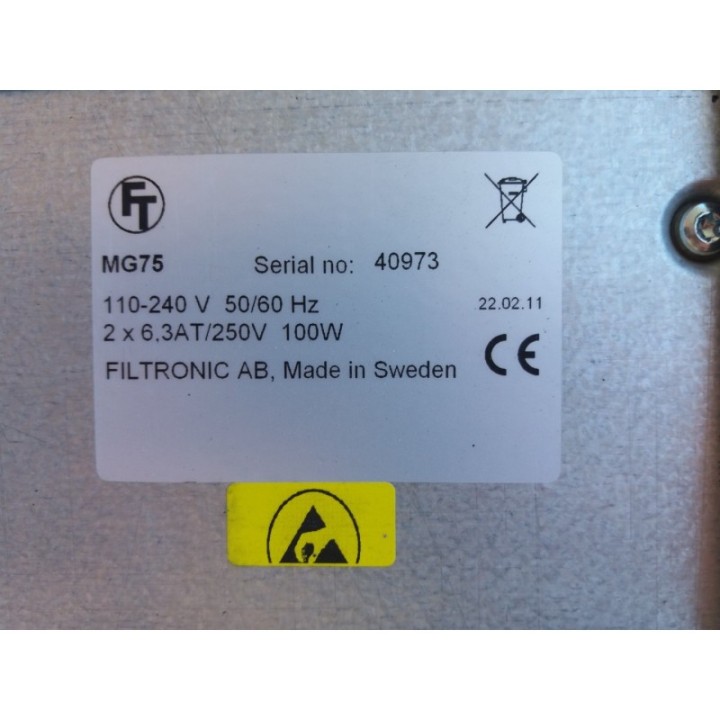 FILTRONIC AB FILTRONIC AB MG75