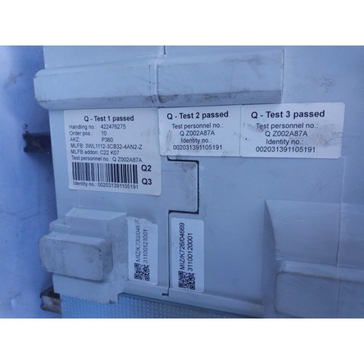 SIEMENS Siemens ETU25B 3WL1112-3CB32-4AN2 GB T 14048.2 IEC EN 60947.2