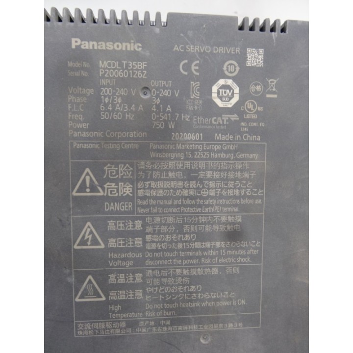 Panasonic Panasonic MCDLT35BF AC Servo Drive