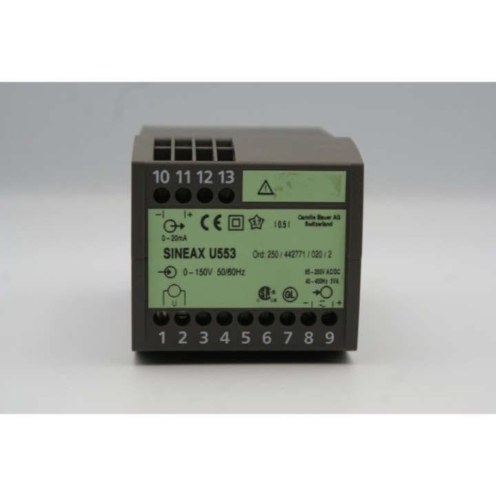 CAMILLE BAUER Camille Bauer SINEAX U553