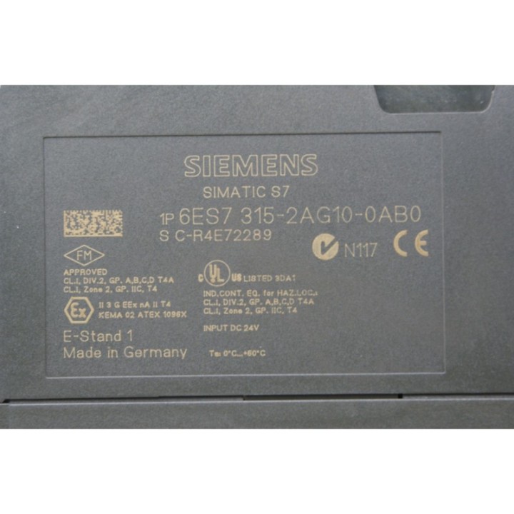 SIEMENS  SIMATIC S7 Siemens 6ES7 315-2AG10-0AB0