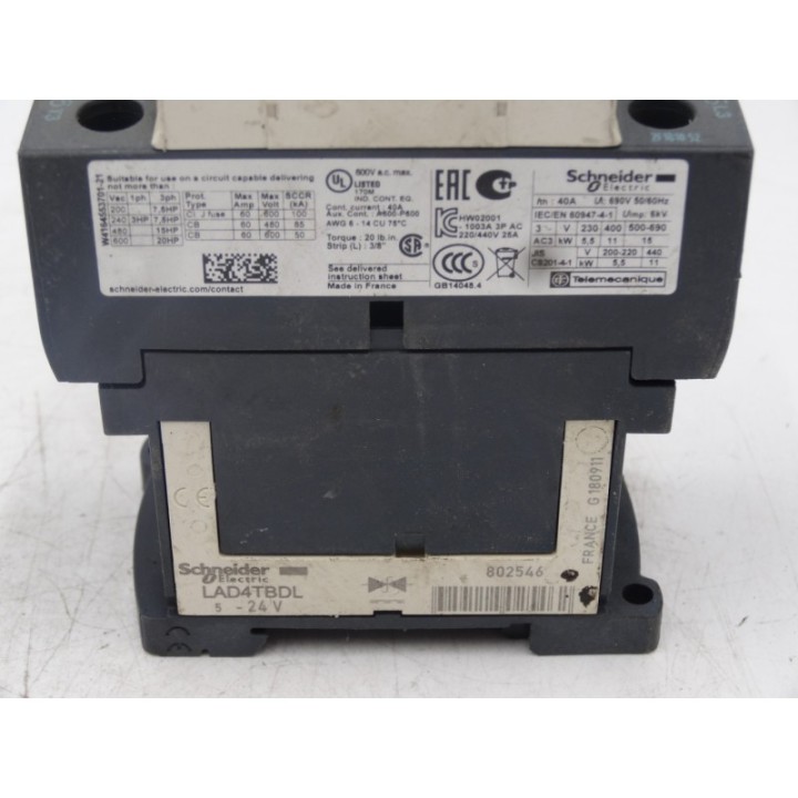 SCHNEIDER ELECTRIC  Schneider Electric LC1D25BD + LAD4TBDL