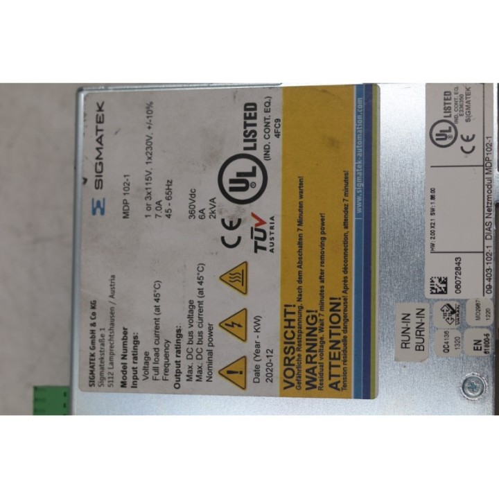 Sigmatek Sigmatek MDP 102-1 1 or 3x115V