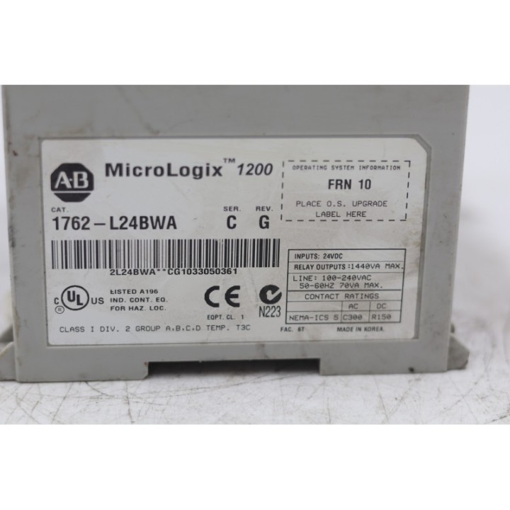 Allen-Bradley Allen Bradley MicroLogix 1200 1762-L24BWA