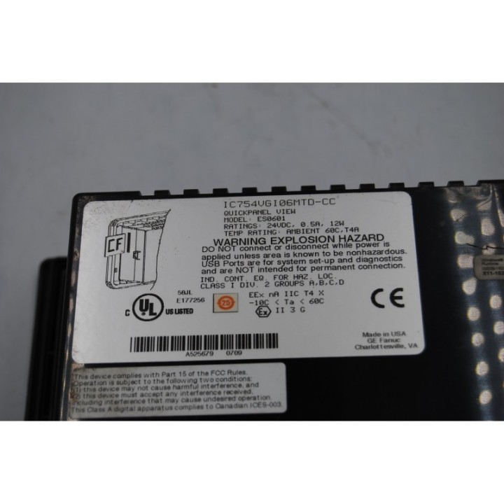 FANUC FANUC PANEL IC754VGI06MTD-CC