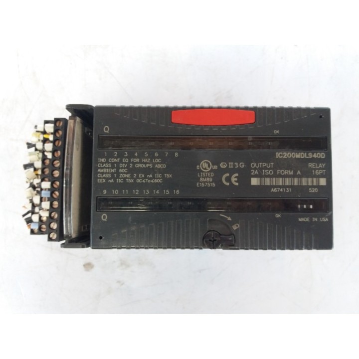 FANUC GE Fanuc Series VersaMax IC200MDL940D