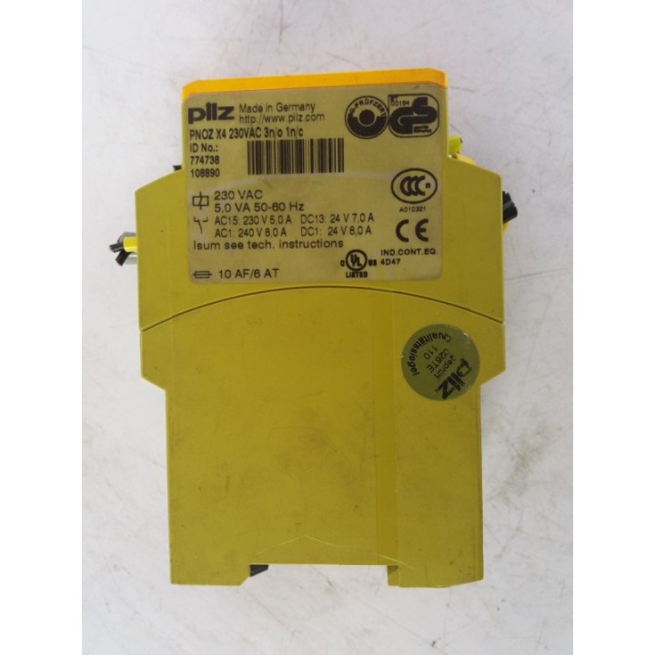PILZ Pilz PNOZ X4 230VAC 3n o 1n c