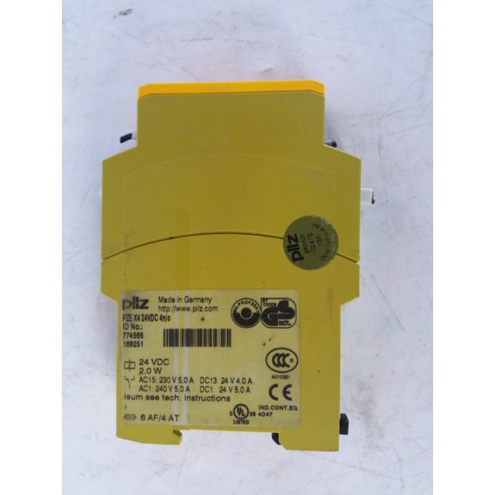 PILZ Pilz PZE X4 24VDC 4n o