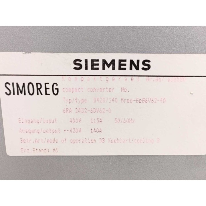 Siemens 6RA2432-6DV62-0