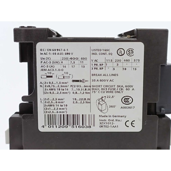 Siemens 3RT1025-1BB44-3MA0
