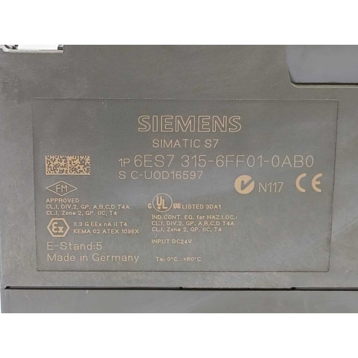 Siemens 6ES7315-6FF01-0AB0