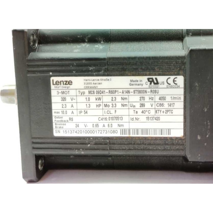 LENZE MCS 09D41-RS0P1-A14N-ST5S00N-R0SU