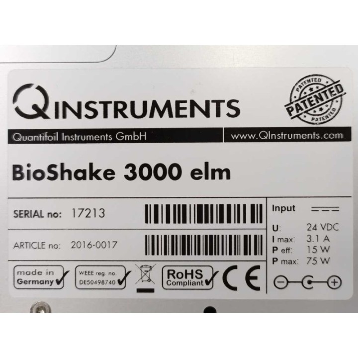 QInstruments BioShake 3000 elm