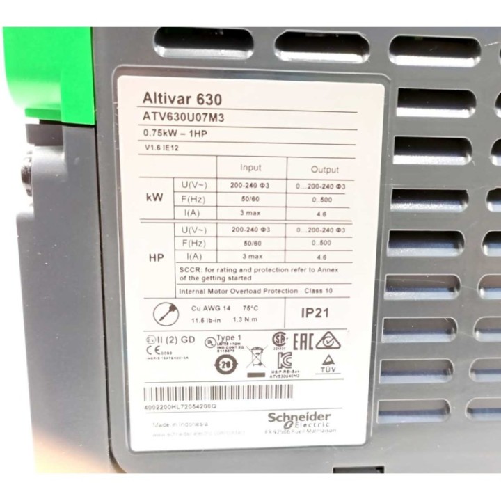 Schneider Electric ATV630U07M3