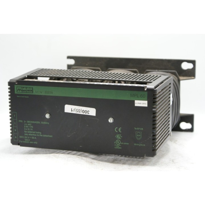 MURR MURR ELEKTRONIK 85939 Power supply 3-phase MPL-60
