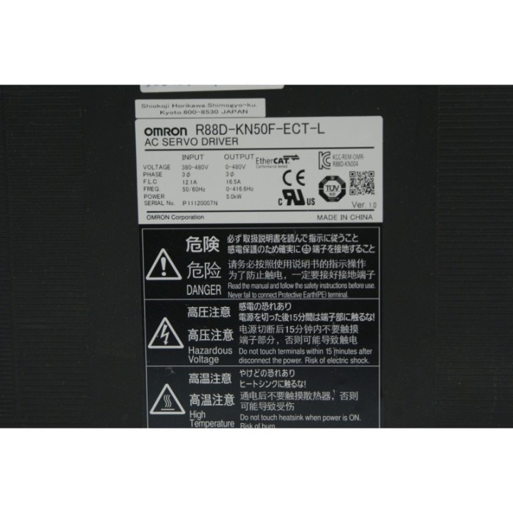 Omron Omron AC SERVO DRIVER R88D-KN50F-ECT-L